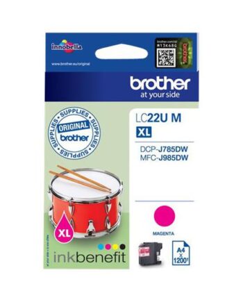 Brother Lclc22um   Magenta Original Blækpatron