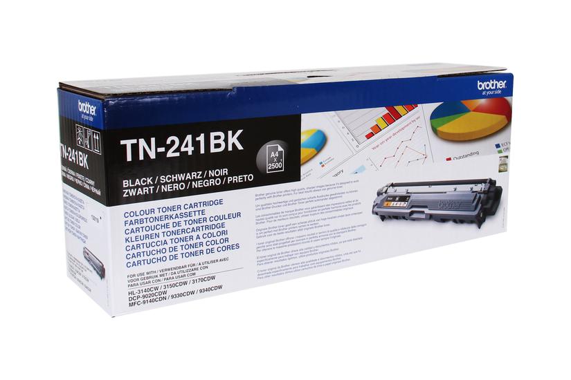 Brother Tn241bk 500 Sider Printerpatroner Sort