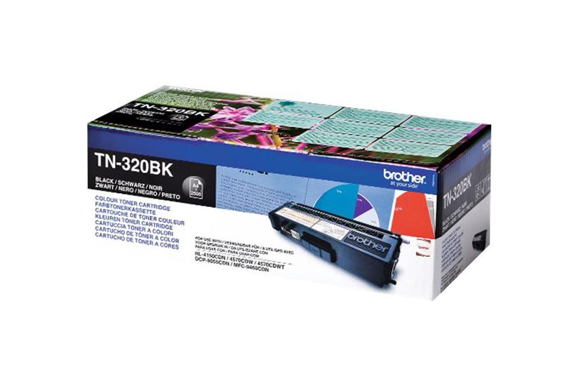 Brother Tn320bk Sort Original Tonerpatron