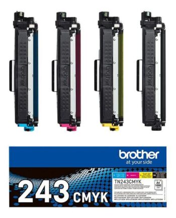 Brother Tn243cmyk Value Pack   Pakker Sort  Gul  Cyan  Magenta Original Tonerpatron