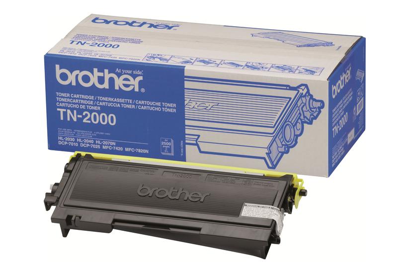 Brother Tn2000 Sort Original Tonerpatron