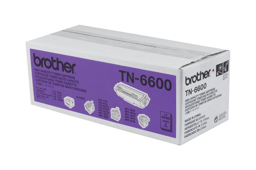 Brother Tn-6600 Sort Original Tonerpatron