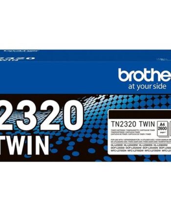 Brother Tn2320 Twin   Pakker Højtydende Sort Original Tonerpatron