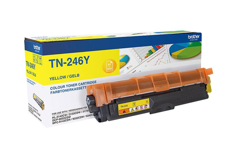 Brother Tn246y Gul Original Tonerpatron