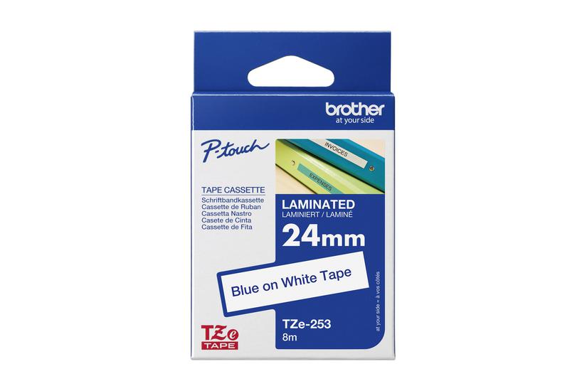 Brother Tze-253 Lamineret Bånd Kassette Rulle Cm