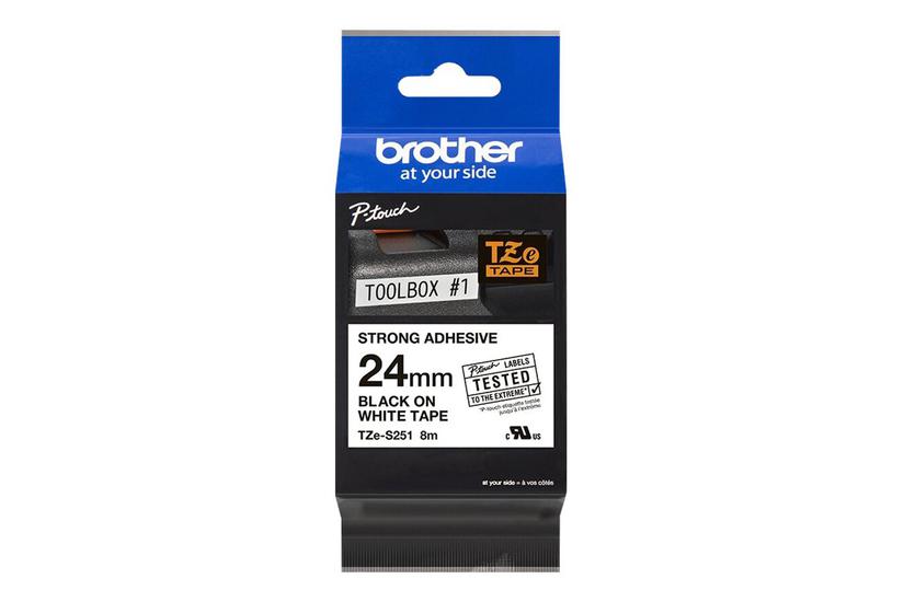 Brother Tze-s251 Lamineret Bånd Kassette Rulle Cm