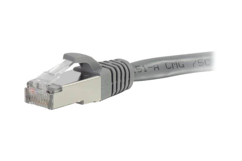 C2g Cat6a Booted Shielded Stp Network Patch Cable Patchkabel Grå