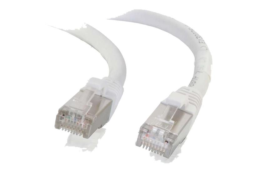 C2g Cat6a Booted Shielded Stp Network Patch Cable Patchkabel Hvid