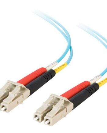 C2g Lc-lc 10gb 50 125 Om3 Duplex Multimode Pvc Fiber Optic Cable  Lszh  Netværkskabel      Akvamarin