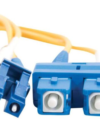 C2g Lc-sc   125 Os1 Duplex Singlemode Pvc Fiber Optic Cable  Lszh  Patchkabel      Gul