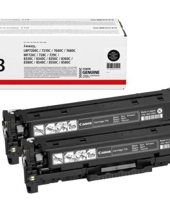 Canon 718 Black   Pakker Sort Original Tonerpatron