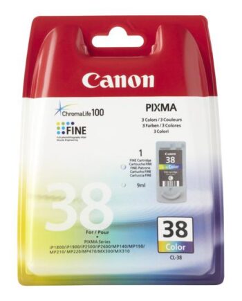 Canon Cl-38 Farve  Cyan  Magenta  Gul  Original Blækpatron