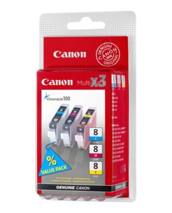 Canon Cli-    Color Multipack Gul  Cyan  Magenta Original Blækbeholder