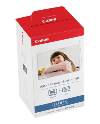 Canon Kp-108in Farve  Cyan  Magenta  Gul  Original Kassette Og Papirsæt Til Print-bånd