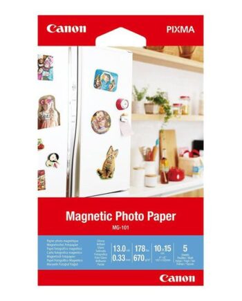 Canon Magnetic Photo Paper Mg-101 Magnetisk Fotopapir Skinnende   Ark 100   150 Mm 670