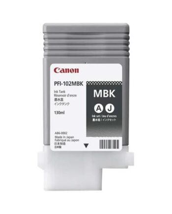 Canon Pfi-102 Mbk Mat Sort Original Blækbeholder