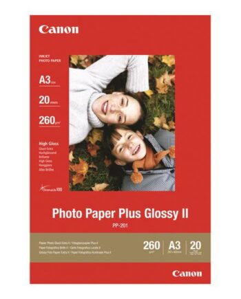 Canon Photo Paper Plus Glossy Ii Pp-201 Fotopapir Skinnende 20 Ark A3