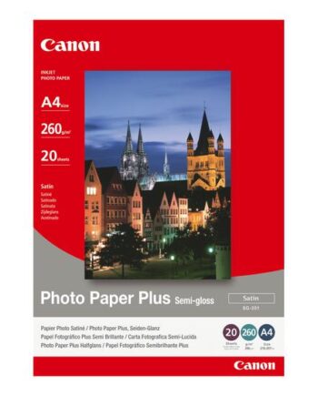 Canon Photo Paper Plus Sg-201 Fotopapir Semi-skinnende 20 Ark A4 260 Gsm