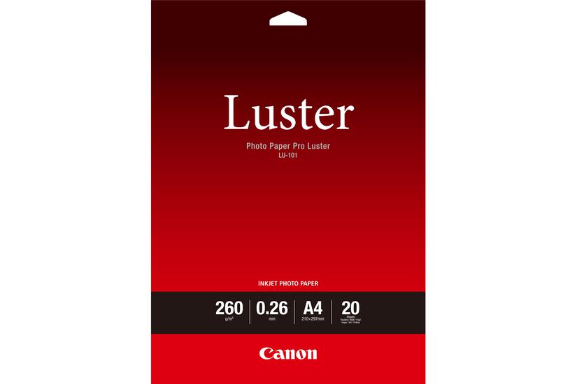 Canon Photo Paper Pro Luster Lu-101 Fotopapir Glans 20 Ark A4 260
