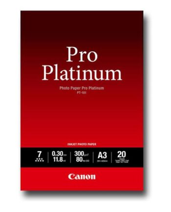 Canon Photo Paper Pro Platinum Fotopapir 20 Ark A3 300 Gsm