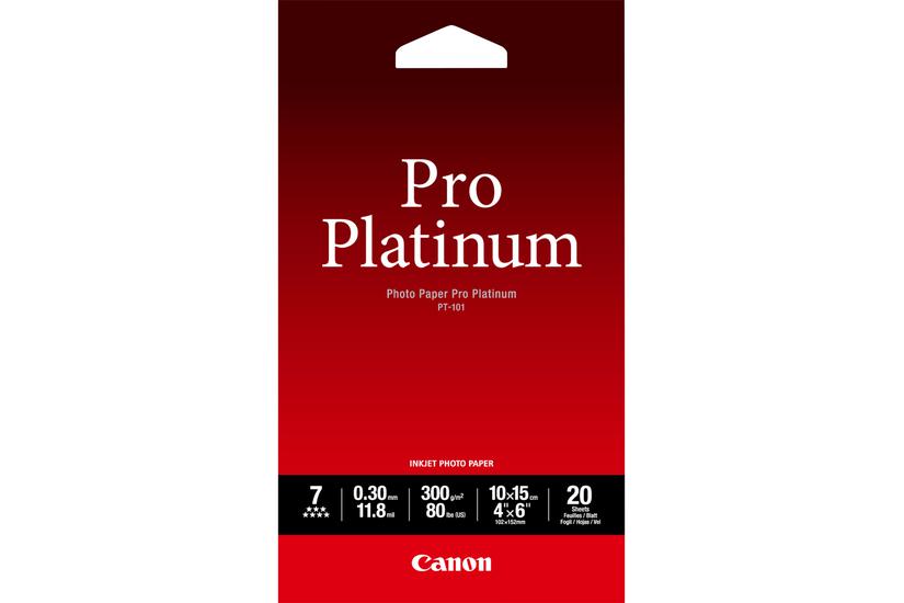 Canon Photo Paper Pro Platinum Fotopapir 20 Ark 100 150 Mm 300