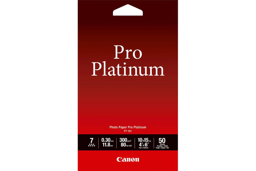 Canon Photo Paper Pro Platinum Fotopapir 50 Ark 101 152 Mm