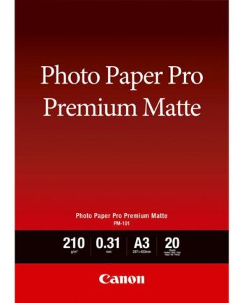 Canon Pro Premium Pm-101 Fotopapir Glat Mat 20 Ark A3 210