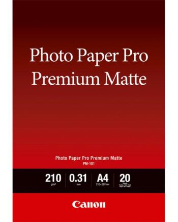 Canon Pro Premium Pm-101 Fotopapir Glat Mat 20 Ark A4 210