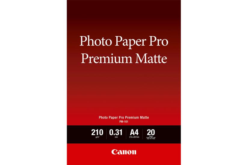 Canon Pro Premium Pm-101 Fotopapir Glat Mat 20 Ark A4 210
