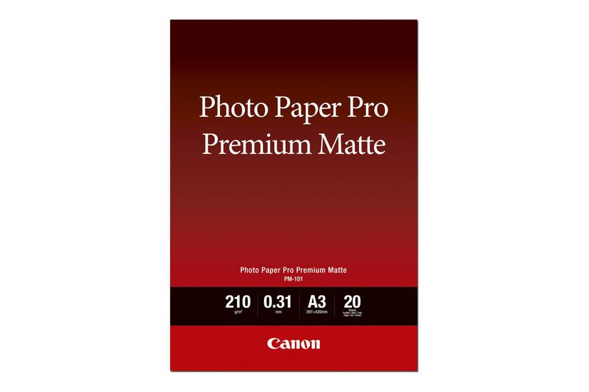 Canon Pro Premium Pm-101 Fotopapir Glat Mat 20 Ark Super A3 210