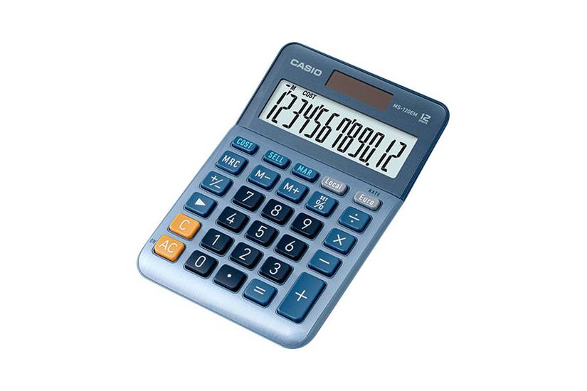Casio Ms-120em Skrivebords-regnemaskine