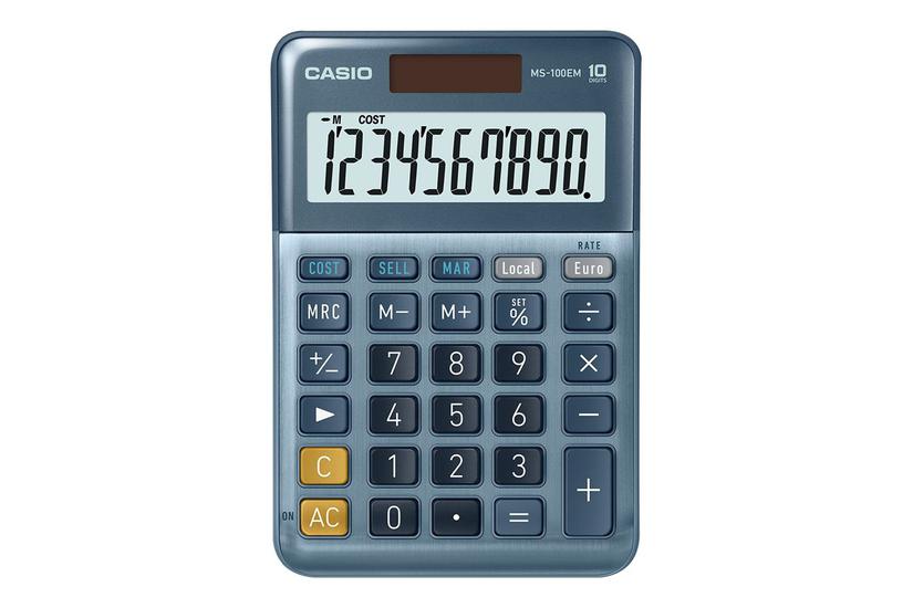 Casio Ms-100em Skrivebords-regnemaskine