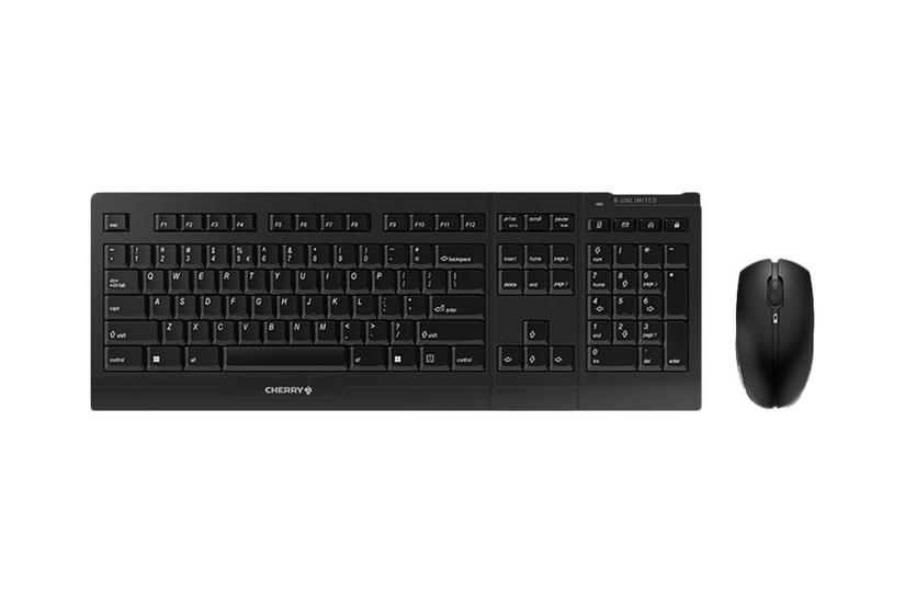 Cherry Unlimited Sæt Med Mus Og Tastatur Engelsk Sort Indgangsudstyr