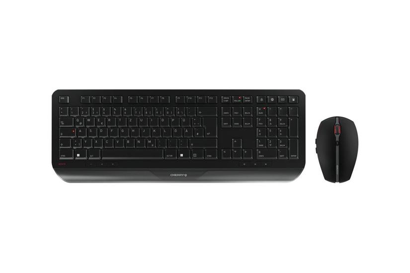 Cherry Gentix Desktop Sæt Med Mus Og Tastatur Tysk Sort Indgangsudstyr