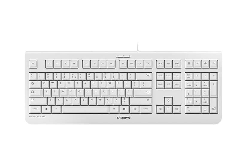 Cherry Kc 1000 Tastatur Qwerty Usa Lysegrå Indgangsudstyr