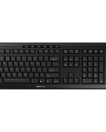 Cherry Stream Desktop Sæt Med Mus Og Tastatur Engelsk Sort Indgangsudstyr