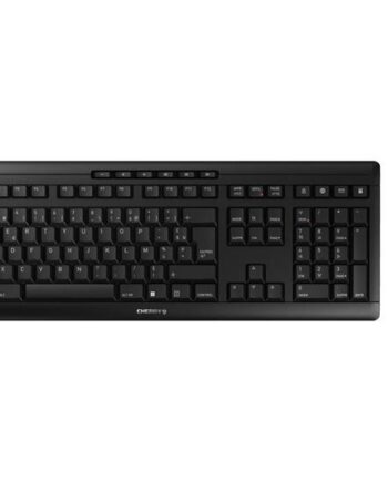 Cherry Stream Desktop Sæt Med Mus Og Tastatur Fransk Sort Indgangsudstyr