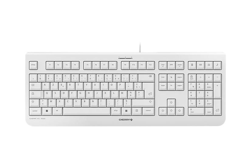 Cherry Stream Keyboard Tastatur Fransk Grå Hvid Indgangsudstyr