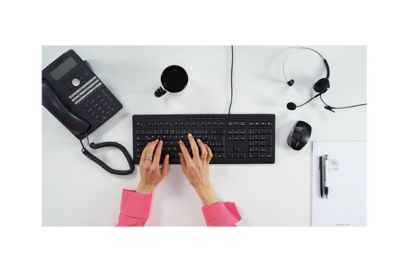 Cherry Stream Keyboard Tastatur Uk Sort Indgangsudstyr