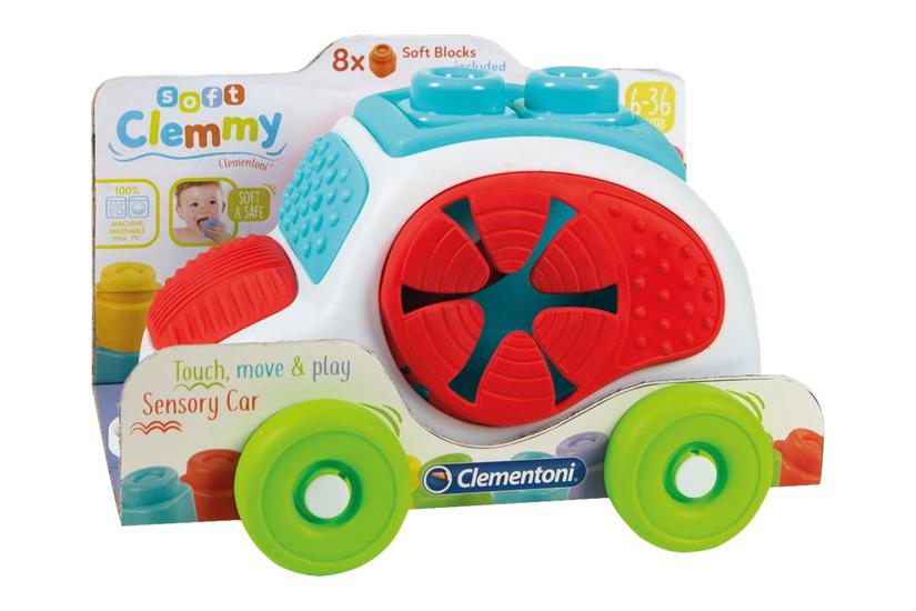 Clementoni Soft Clemmy Touch Discover And Guide Sensory Car