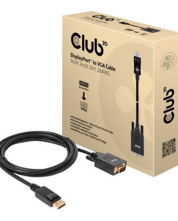 Club 3d Videoadapterkabel Displayport Til Hd-15  Vga
