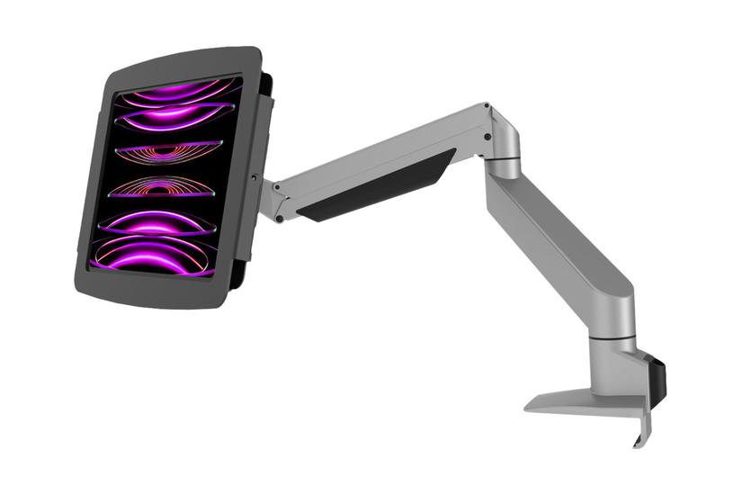 Compulocks Ipad Pro 12 6th Gen Space Enclosure Articulating Arm Mount Monteringssæt For Tablet Sort Sølv