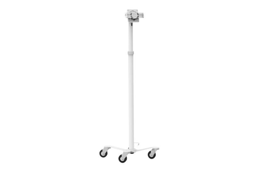 Compulocks Universal Tablet Cling Medical Rolling Kiosk Vogn Med Hjul For Tablet Hvid