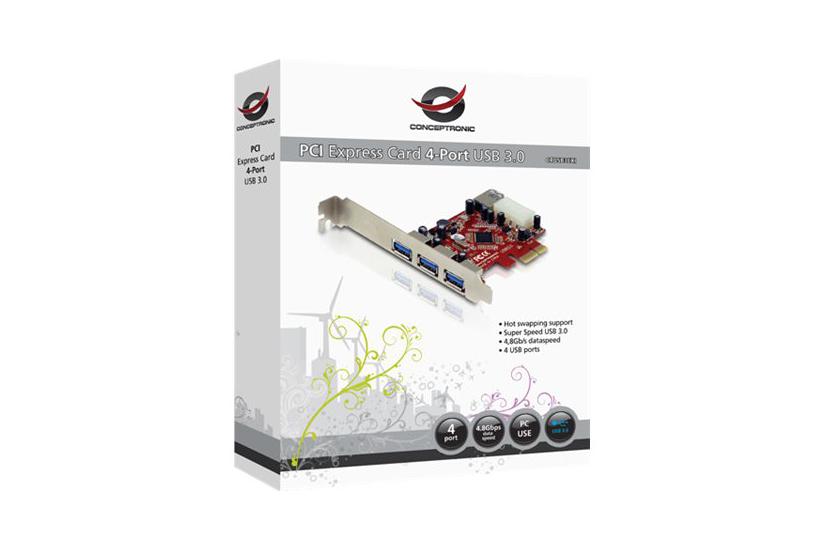 Conceptronic C4usb3exi Usb-adapter Pcie Porte