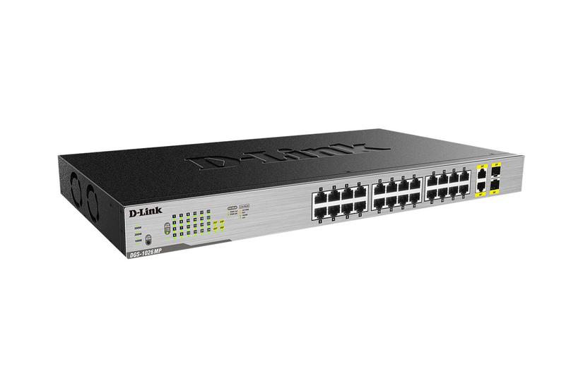 -link Dgs 1026mp Switch 26 Porte Ikke Administreret Monterbar På Stativ