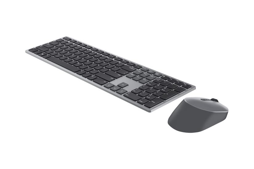Dell Pro Plus Keyboard And Mouse Km7321w Sæt Med Mus Og Tastatur Azerty Belgisk Titan Grå Indgangsudstyr