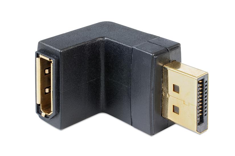 Delock Adapter Displayport Male Displayport Female Angled Down Displayport Adapter