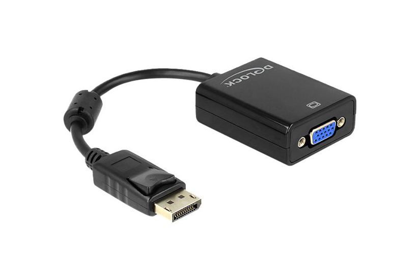 Delock Adapter Displayport Male Vga 15 Pin Female Vga-adapter 12 Cm