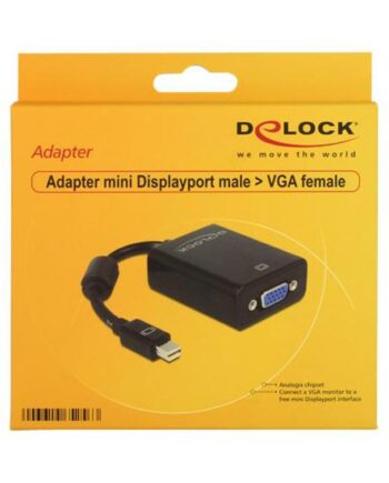 Delock Adapter Mini Displayport   Vga 15 Pin Female Displayport Adapter 18 Cm