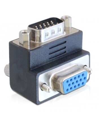 Delock Adapter Vga Male   Female 90  Angled Vga-adapter
